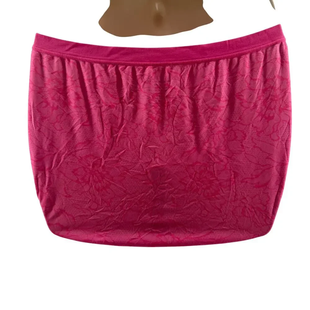 Cacique No-Show Full Brief PantyNeon Lace Printed Womens 14/16